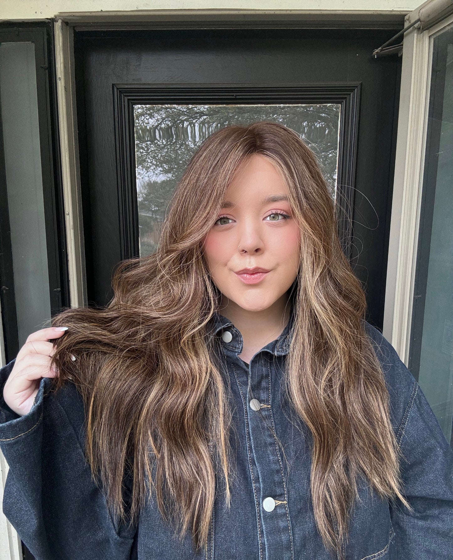 meg flow lace top wig s/m