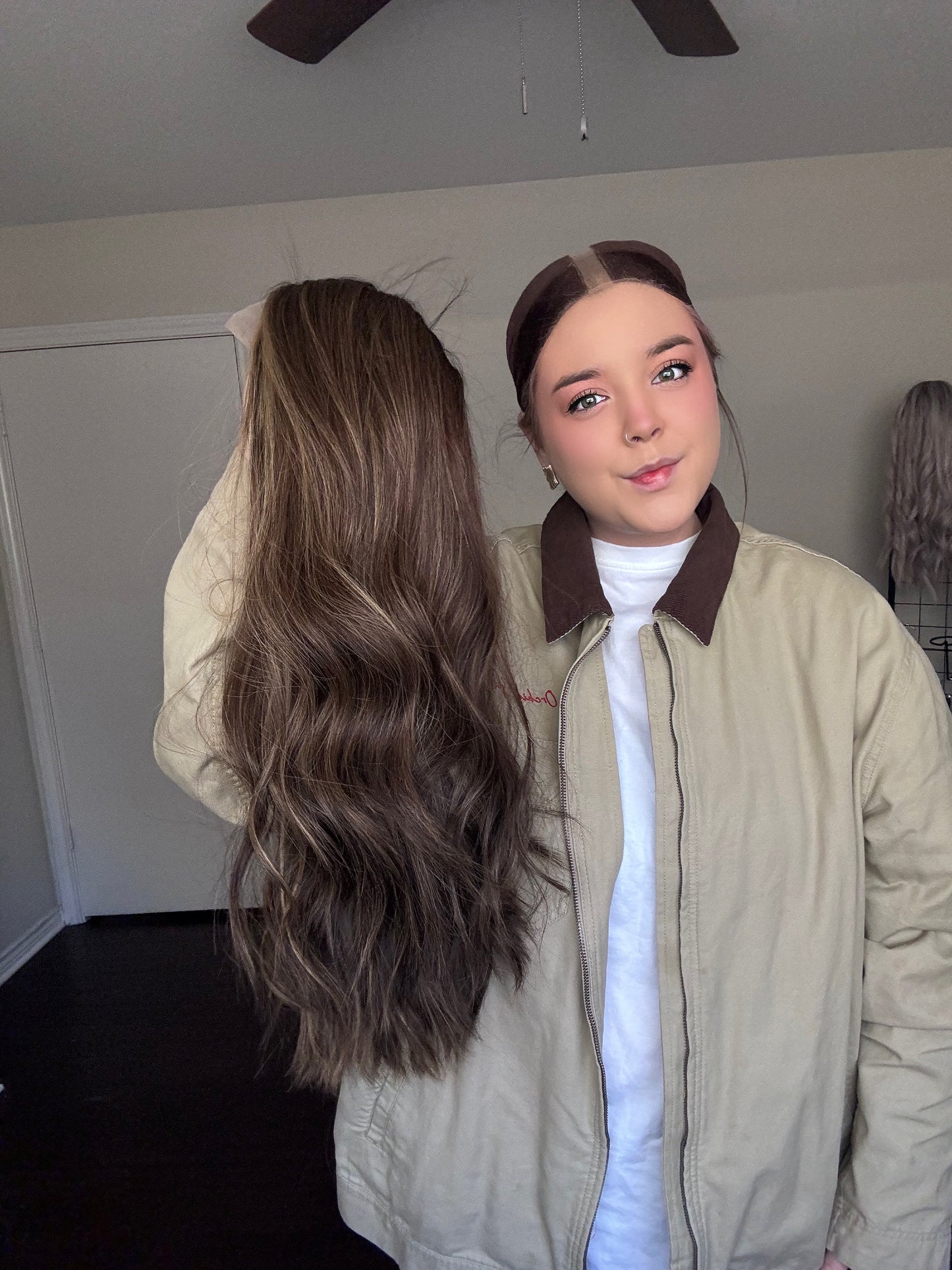 meg flow lace top wig s/m