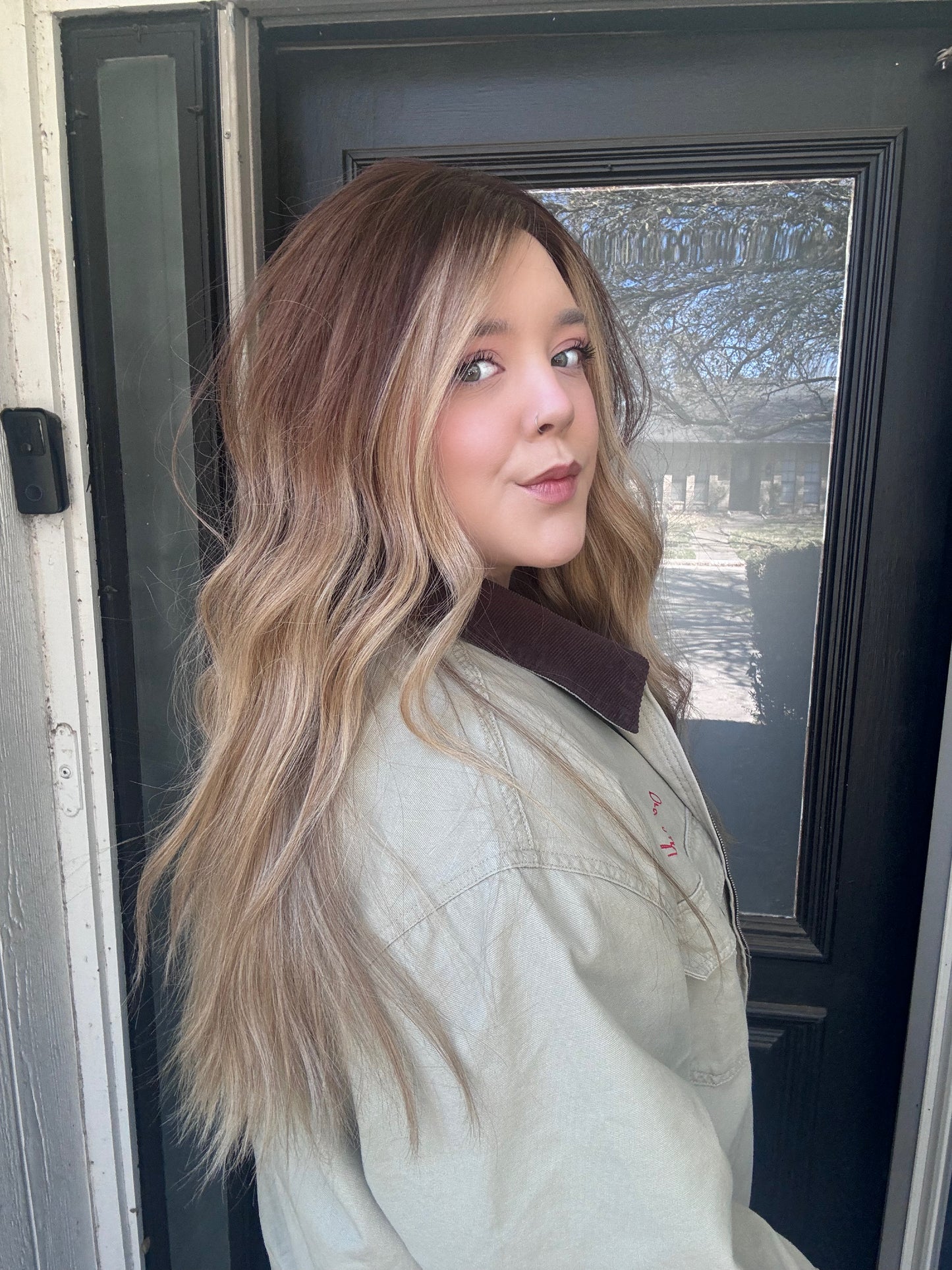 abigail flow lace top wig m