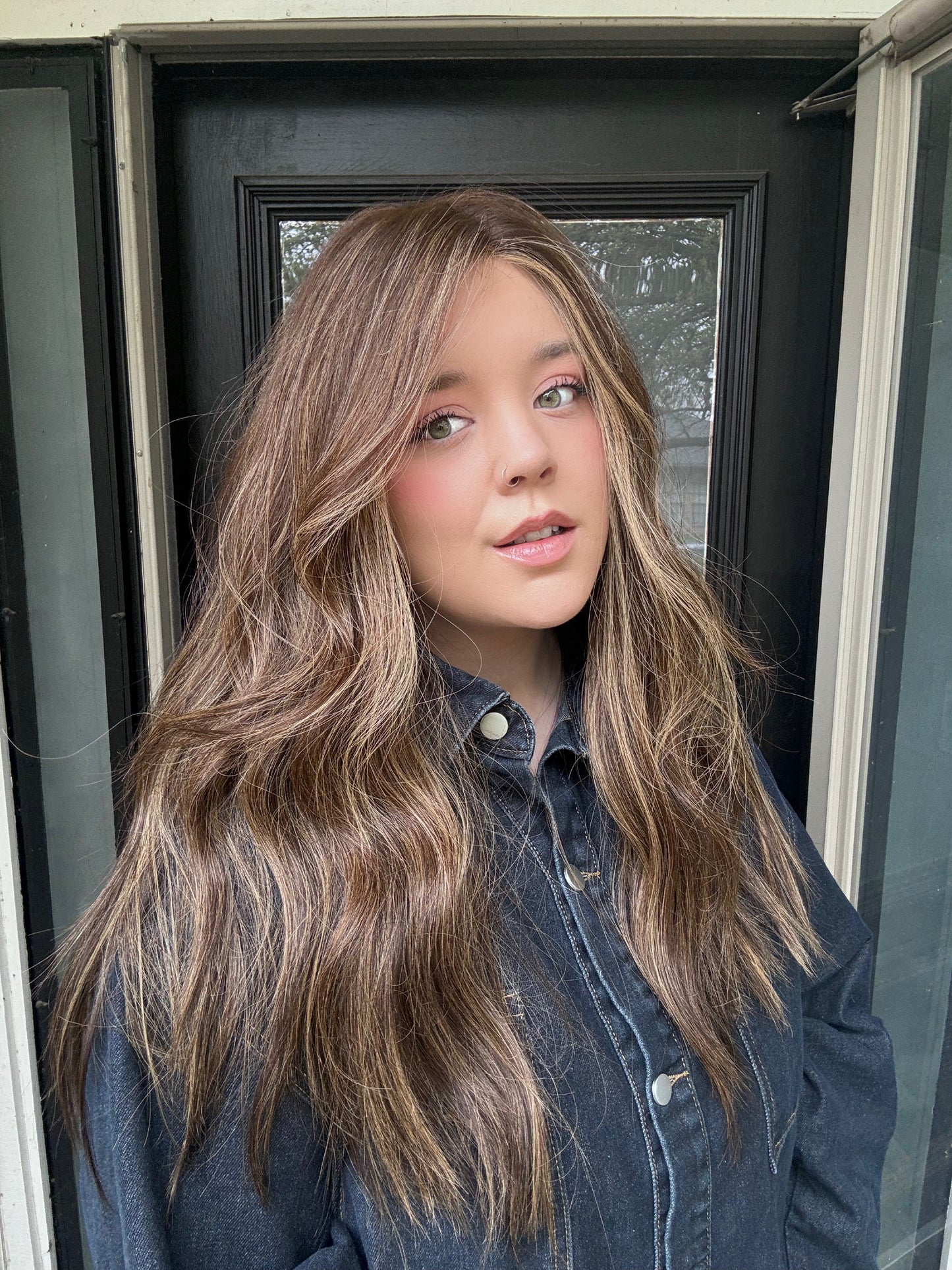 meg flow lace top wig s/m