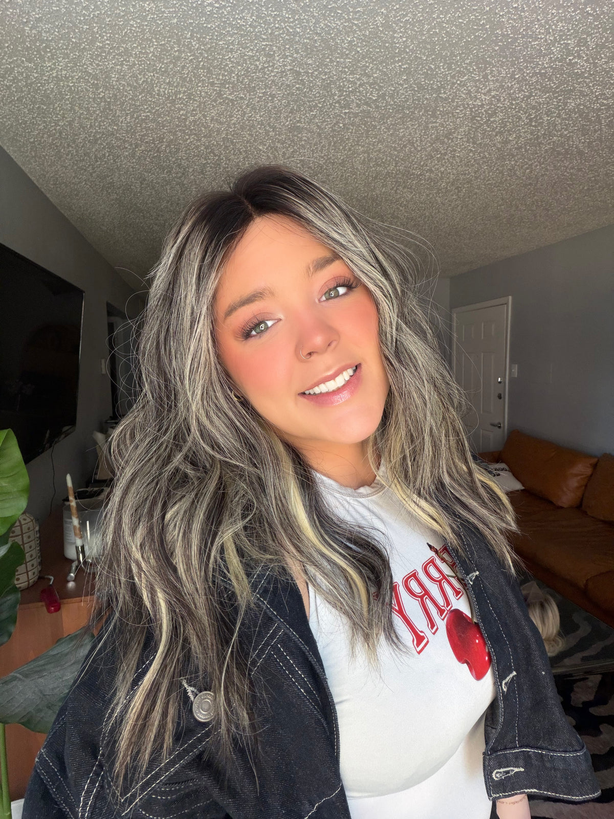 ava flow lace top wig m