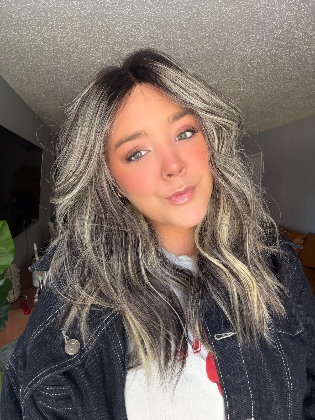 ava flow lace top wig m