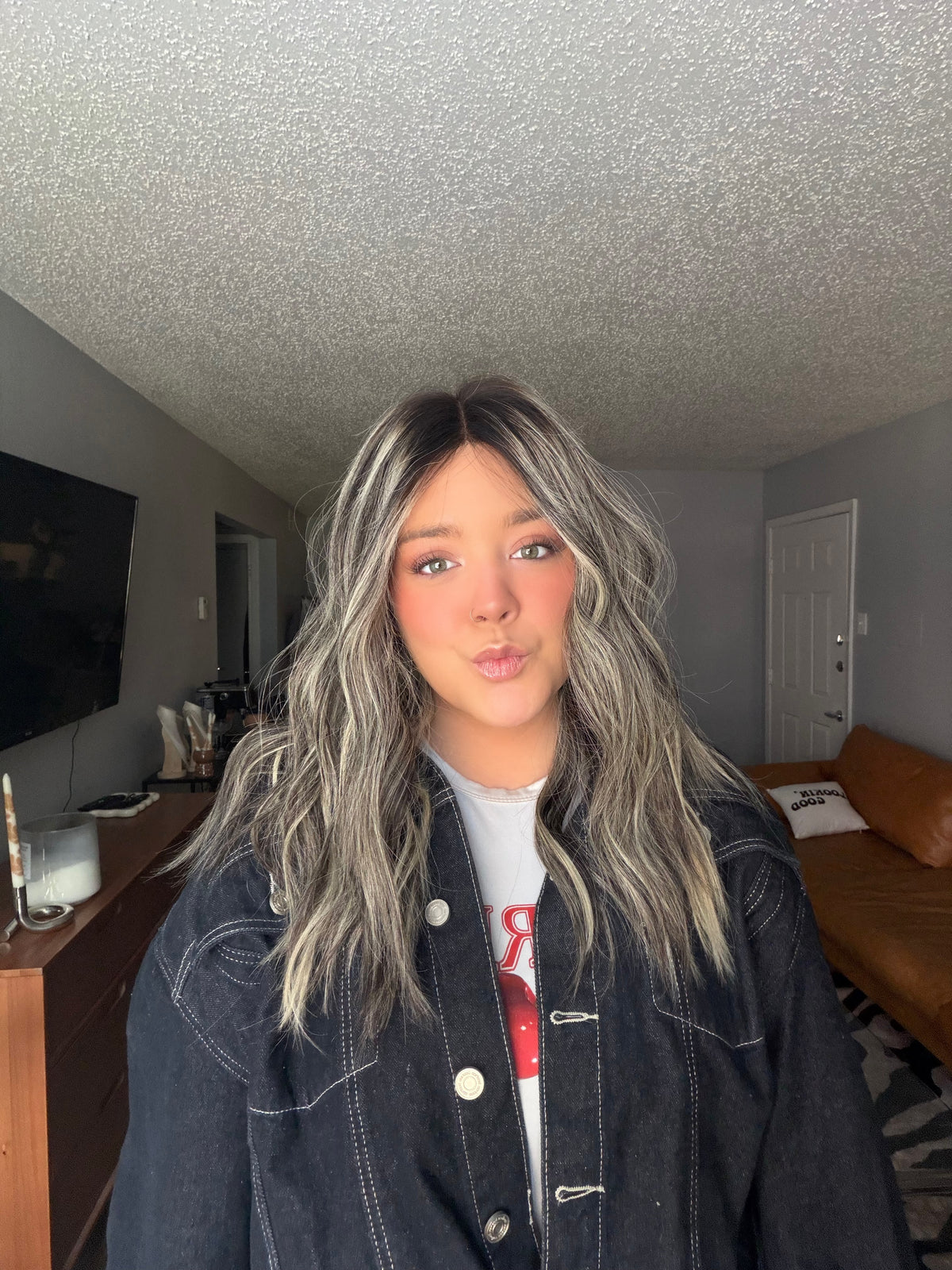 ava flow lace top wig m