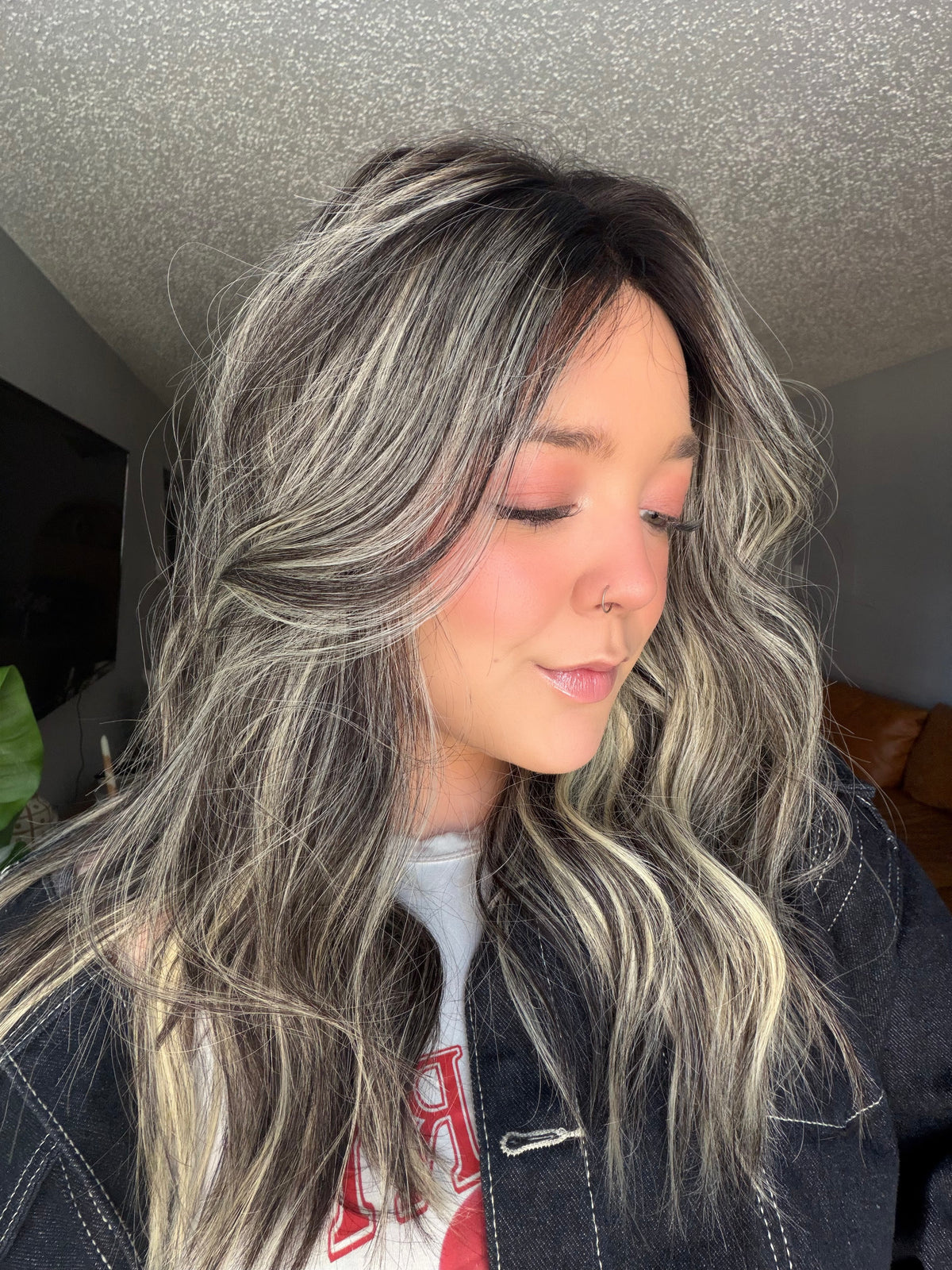 ava flow lace top wig m
